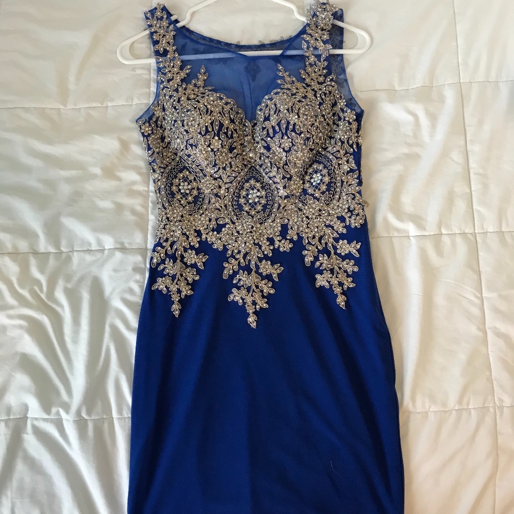 Royal Blue Homecoming Dress
